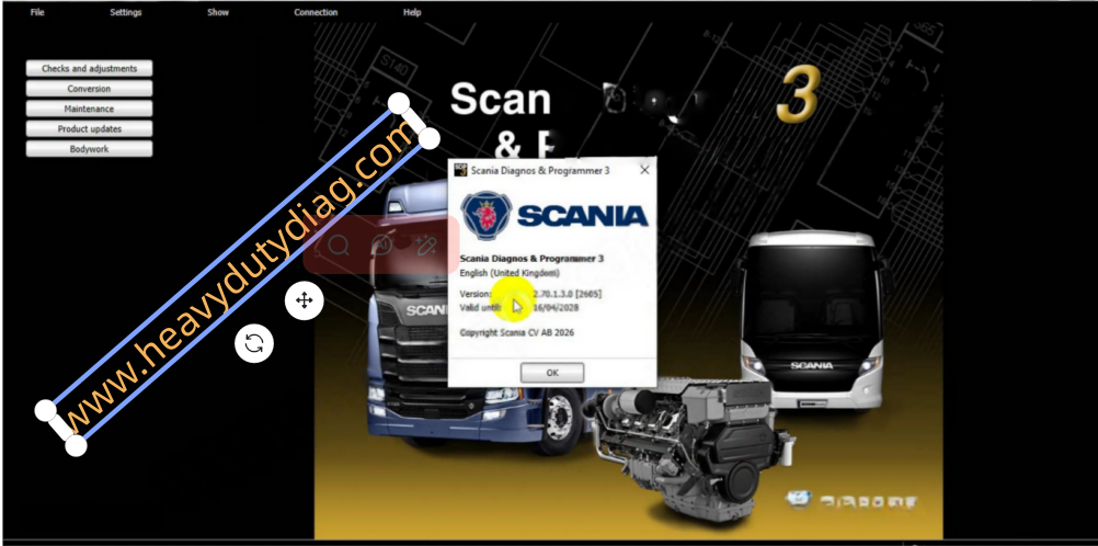 Scania SDP3 2.70.1 Truck Diagnosis & Programming Software (04.2026 Latest Update)