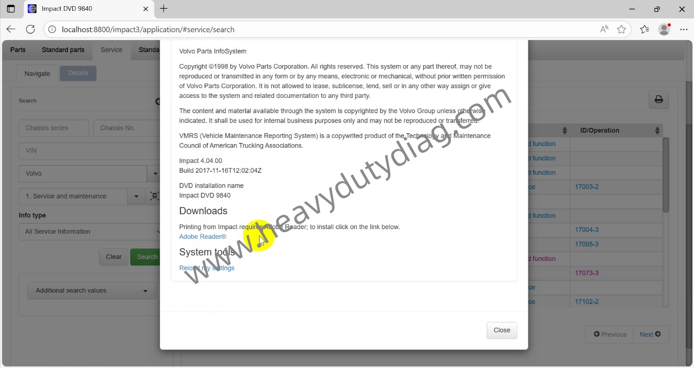 03.2024 Vovol Impact 9840 EPC+ Service Repair Offline Download & Installation Service - Image 2