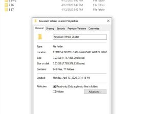 Kawasaki Wheel Loader Service & Part Manual and Circuit Diagram 2020 PDF
