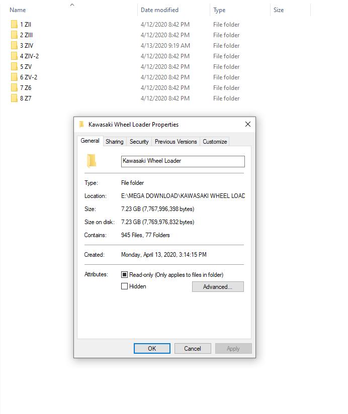 Kawasaki Wheel Loader Service & Part Manual and Circuit Diagram 2020 PDF