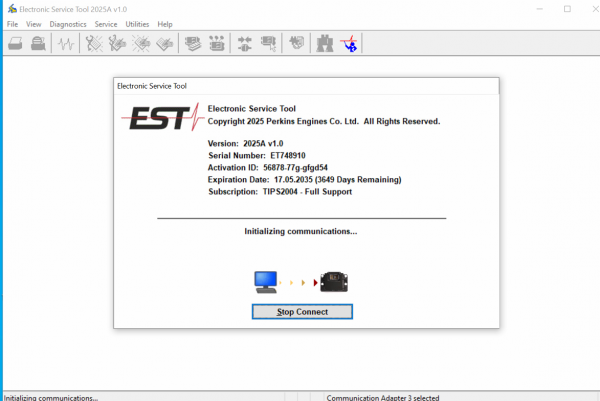 2025A Perkins EST Electronic Service Tool Diagnostic Software Full  Provide Installation Service