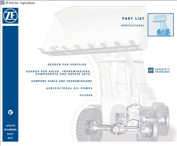 ZF Agricultural EPC Electronic Parts Catalogue 03.2024