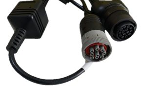 Caterpillar diagnostic "T-connector" communication wiring or "Y-type" diagnostic harness