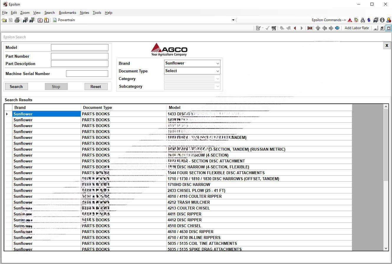01.2021 AGCO (Sunflower )Europe Parts Books & Workshop Service Manuals