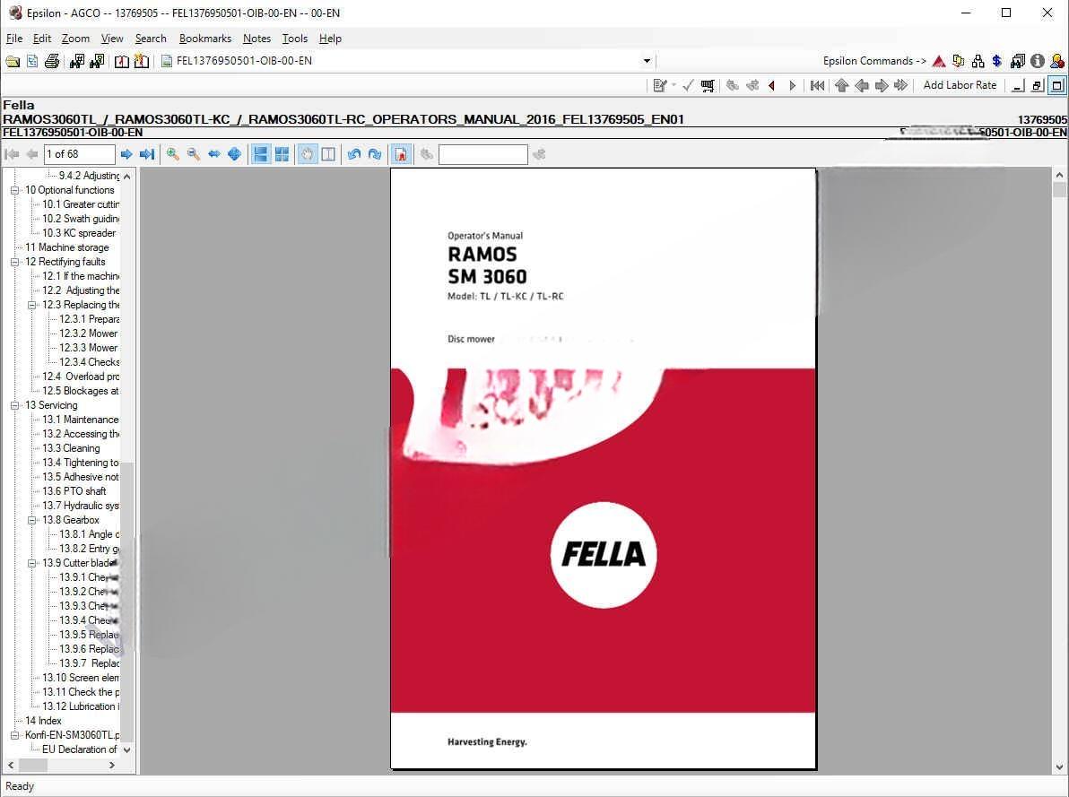 01.2021 AGCO Fella Europe Parts Books+Workshop Service Manuals - Image 6