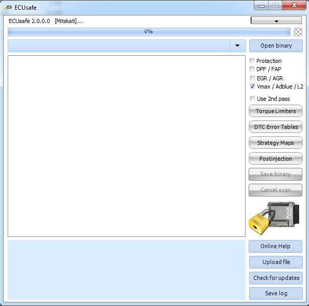 ECUsafe 2.0 DPF FAP EGR AGR Speed limiter Remove Software