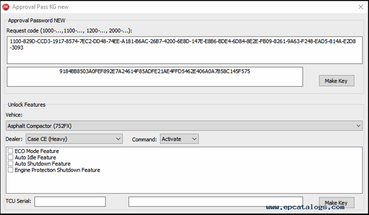CNH-approved password generation computing service (charged per use)