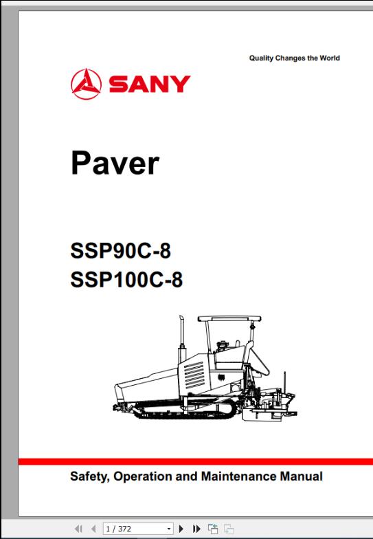 New SANY Hevy Duty Machine Workshop Service Manual PDFs - Image 3