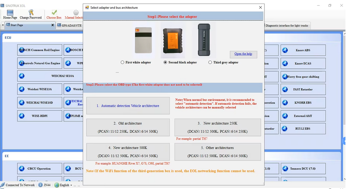 For Sinotruk EOL OBD diagnostic kit engine sinotruck Heavy Duty Truck Tool