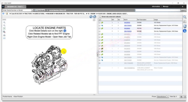 CNH's Case CE EUR 07/2019 EPC Electrical Spare Parts Catalogue - Image 6