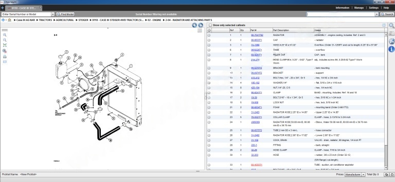 (2018.11 ) CASE IH NGPC Agriculture North American Electrical Parts Catalogue - Image 2