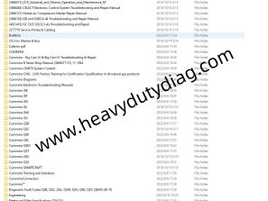 Cummings Workshop Service Repair Manuals+Diagram PDF