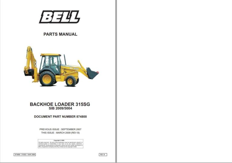 Bell Machinery Workshop Service Manual PDFs Full Set Download - Image 3