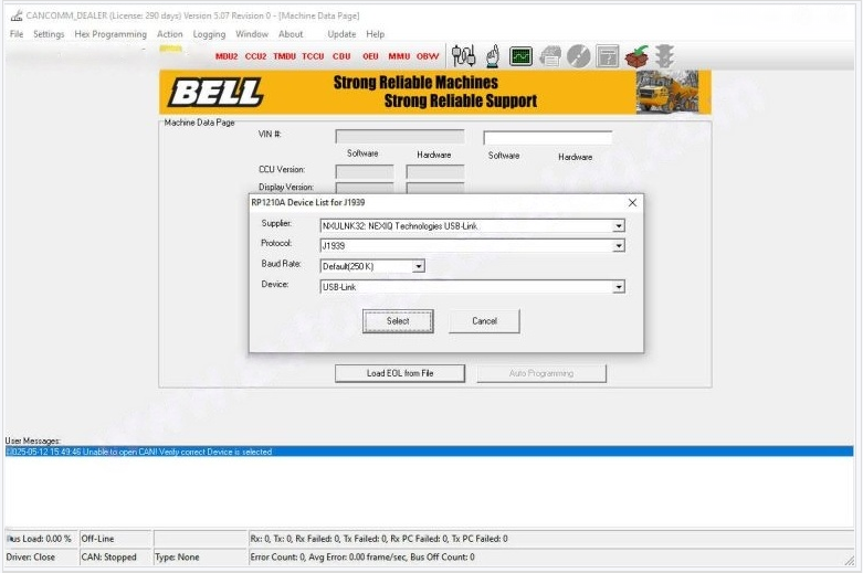 Bell Cancomm 5.07.0 Dealer Heavy Machinery Diagnostic Software Installation Service - Image 2