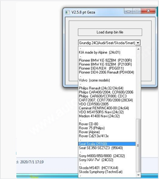 2.5.8 pt geza Universal Car Radio Unlock Code calculator Download