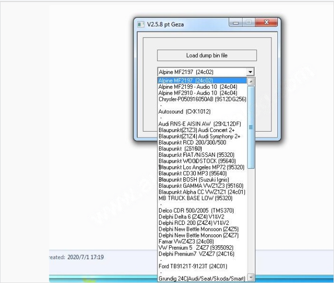 2.5.8 pt geza Universal Car Radio Unlock Code calculator Download - Image 3