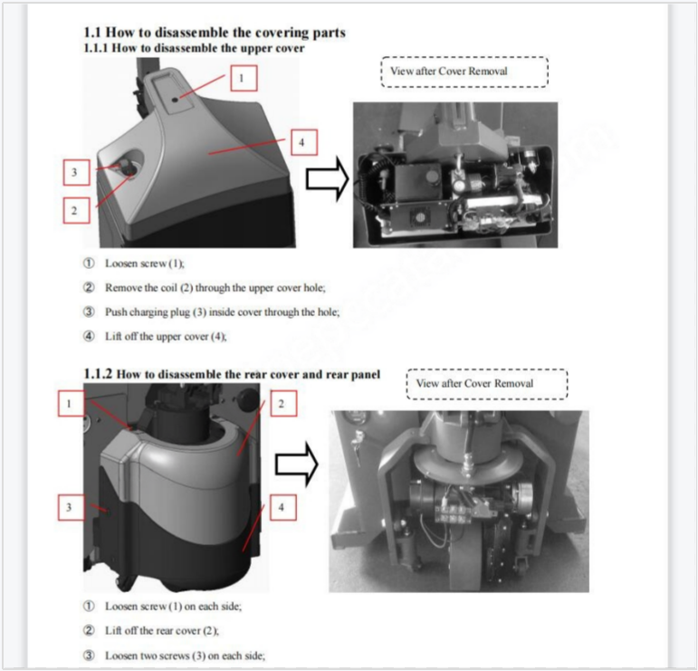 Utilev Forklift A Series EPC+Service Operator Manuals PDF Download - Image 2