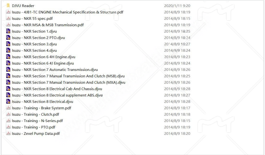 ISUZU Truck Workshop Service Repair Manual PDF Download