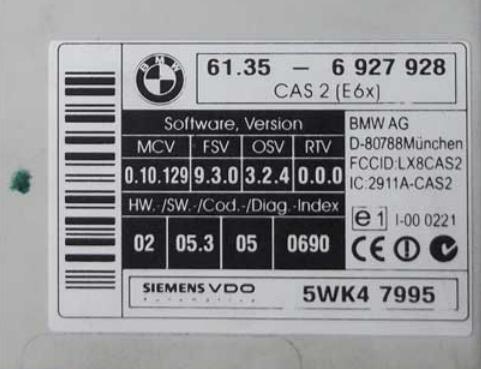 BMW Mini EWS CAS Working EEPROM Dump Data Download - Image 4