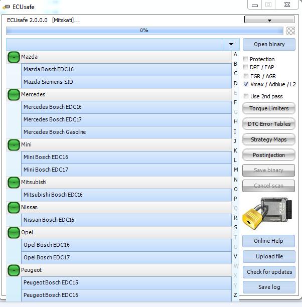 ECUsafe 2.0 DPF FAP EGR AGR Removal & Speed Limiter Delete Software - Image 2
