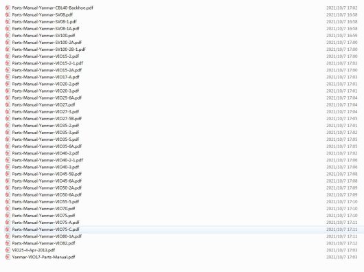 Yanmar Heavy Equipment Engine EPC+Workshop Service Manual 2017 - Image 6