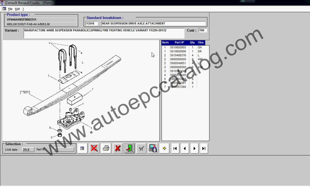 Renault Consult Trucks 10.2019 RVI EPC Electronic Parts Catalog - Image 6