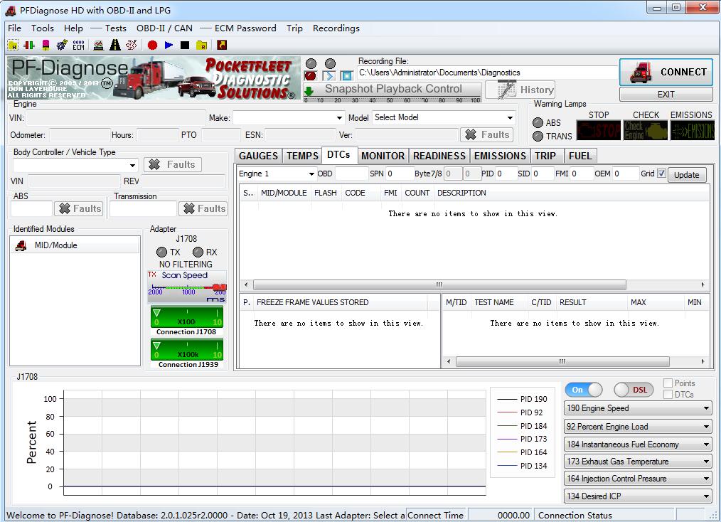 PFDiagnose 2.01.23 Heavy Duty Truck Diagnostic Software OBD-II J1939 J1708